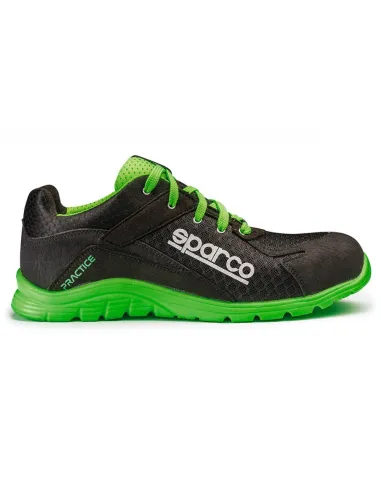 ZAPATILLAS SPARCO PRACTICE KEKE TALLA 36 NEGRO/VERDE S1P SRC