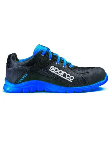 ZAPATILLAS SPARCO PRACTICE NELSON TALLA 36 NEGRO/AZUL S1P SRC