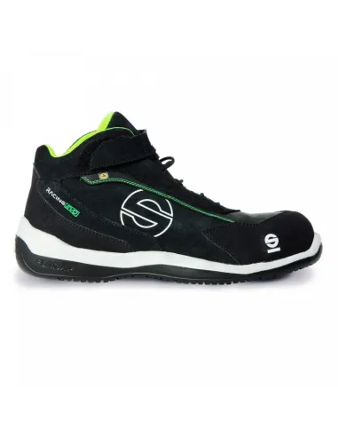 ZAPATILLAS SPARCO RACING EVO RONNIE TALLA 38 NEGRO/VERDE S3 ESD SRC