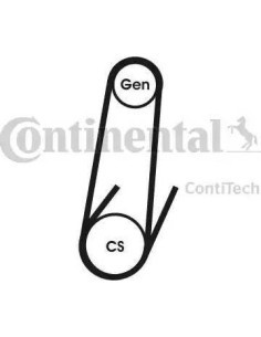 Correa trapecial poli V