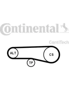 Juego de correas trapeciales poli V