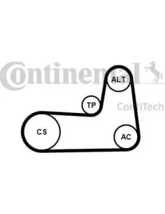 Juego de correas trapeciales poli V