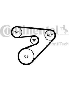 Juego de correas trapeciales poli V