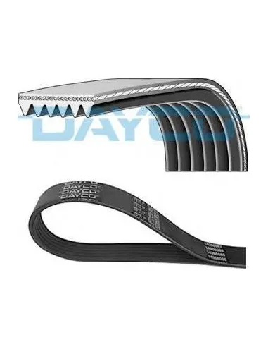 Correa poli-V Dayco 6PK1040HD 6 canales 1040 mm