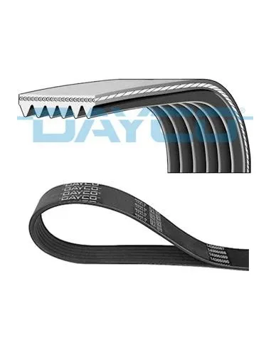 Correa poli-V Dayco 6PK1100S 6 canales 1100 mm