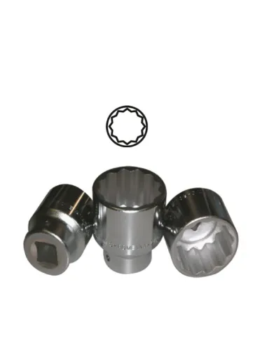 10348 Vaso Corto 3/4" 12 Cantos 19Mm JBM