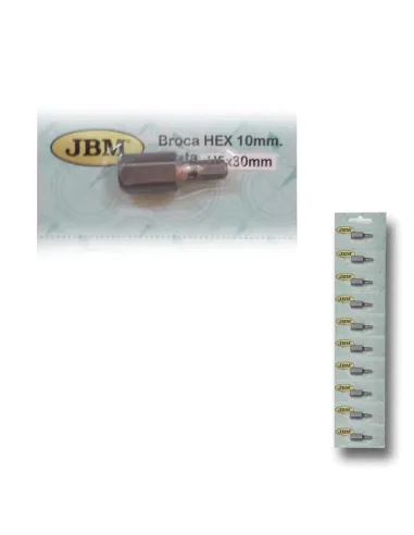 10369 Broca Hexagonal De 10X30Mm, Punta 5Mm JBM