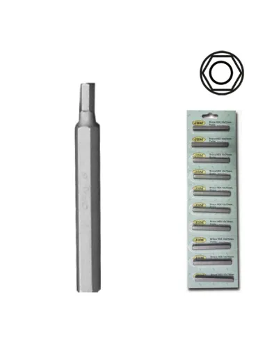 10417 Broca Hex. Inv.Boca 10X75Mm Largo,Pnta 4Mm JBM