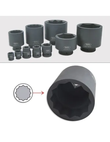 11613 Vaso De Impacto Xzn 1/2" 27Mm JBM