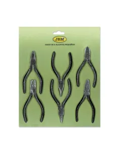 50580 Juego De 6 Alicates Mini De 120Mm JBM