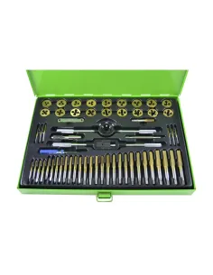 50792 Estuche Métrico Con 58 Piezas De Machos Y Terrajas...