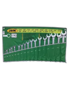 51890 Set De 17 Llaves Combinadas En Pulgada JBM