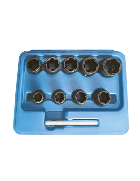 51998 Set De Vasos Twist De 3/8" Para Extracción De Tuercas / Tor JBM