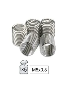 52016 Bolsa De 5 Recambios Helicoil  M5X0,8 JBM