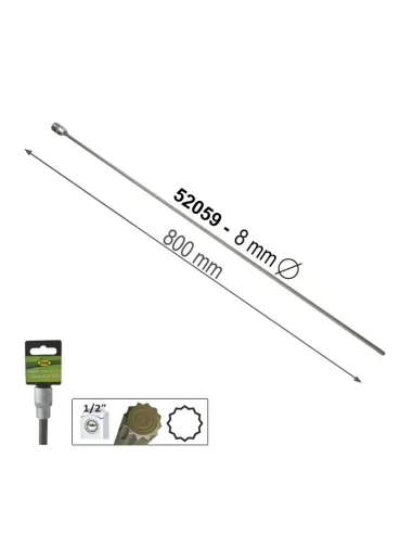 52059 Punta Extralarga De 12 Cantos De 800Mm De 1/2" 8Mm JBM