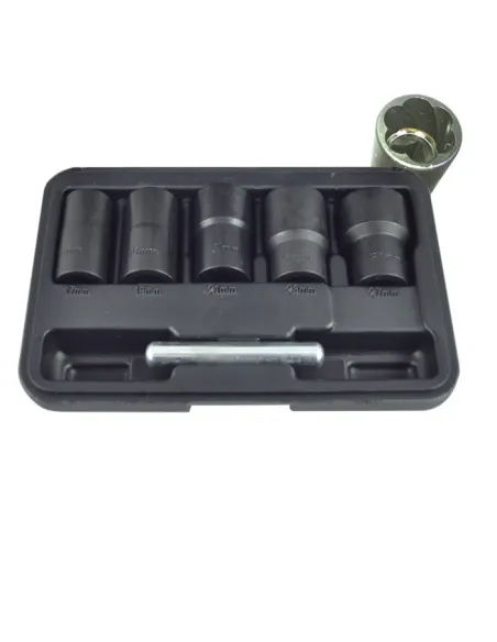 52153 Set De Vasos Twist De 1/2" Para Extracción De Tuercas / Tor JBM