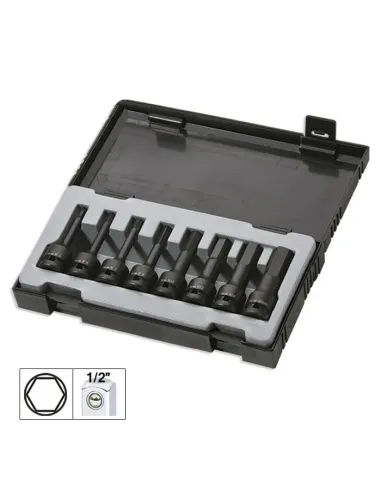 52339 Set De 8 Puntas De Impacto Hexagonal De 1/2" JBM