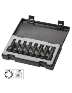 52340 Set De 8 Puntas De Impacto Torx De 1/2" JBM