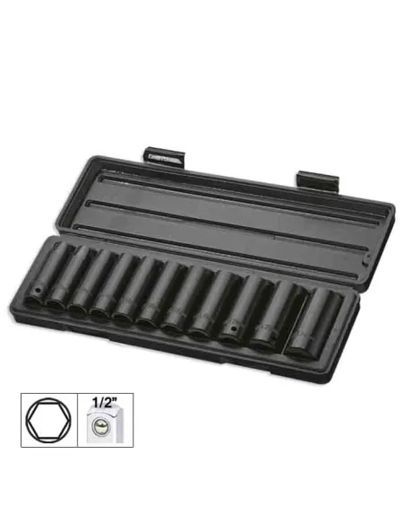 Set de 11 Vasos de Impacto Hexagonal JBM 52342