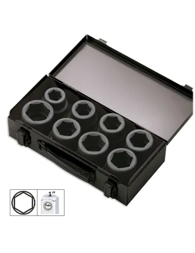 52348 Set De 8 Vasos De Impacto De 1" JBM