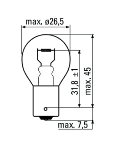52367 Lámpara Obn 12V 21/5W 2 Polos JBM