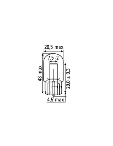 52368 Lámpara Obn 12V Sin Casquillo T20A JBM