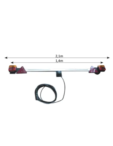 52458 Barra TelescóPica Para Remolque De 1,4 A 2,1M JBM