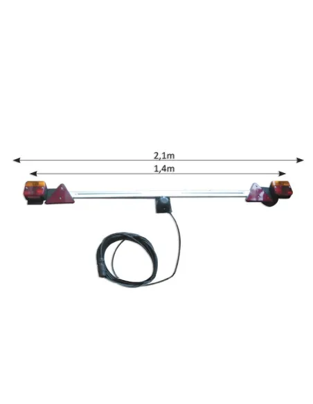 52458 Barra TelescóPica Para Remolque De 1,4 A 2,1M JBM