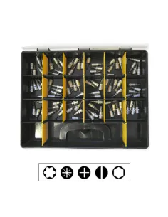 52538 Estuche Puntas Destornillador Surtido De 1/4" JBM