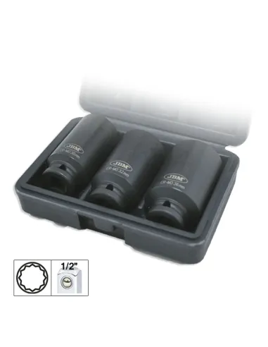 52694 Set De 3 Vasos Xzn De 1/2" De Impacto JBM