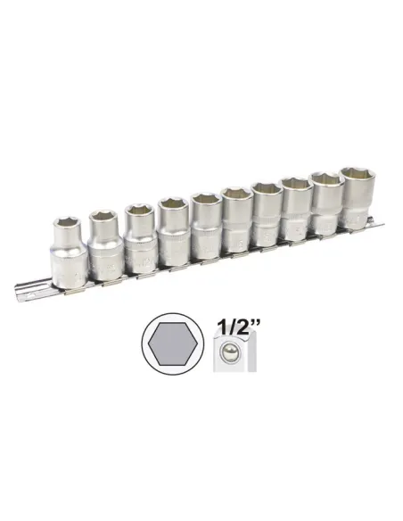 52714 Juego De Vasos 1/2" Hexagonales JBM