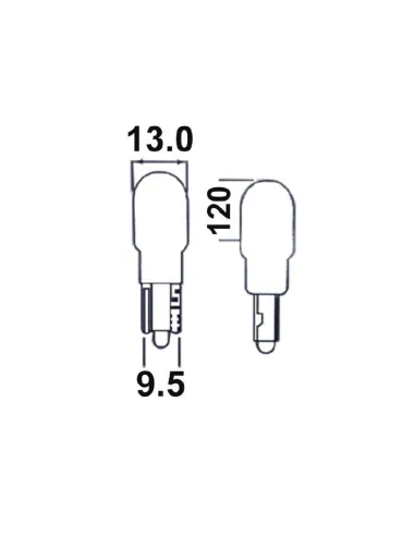 52865 Lámpara Obn Wedge 10W 12V T13 JBM