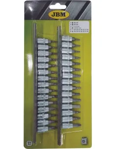 52908 Juego De Puntas 1/4" 30 Pcs JBM