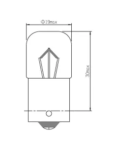 53007 Lampara Obn R5W 12W 5V JBM