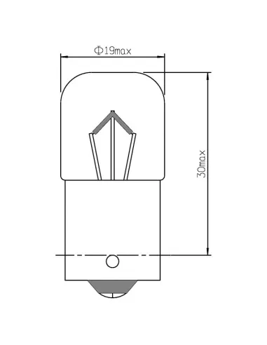 53007 Lampara Obn R5W 12W 5V JBM