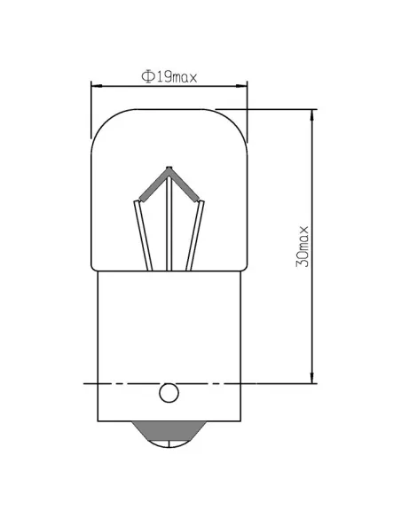 53007 Lampara Obn R5W 12W 5V JBM
