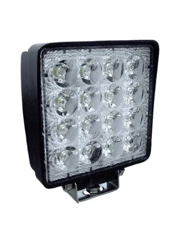 53045 Faro De Trabajo De 16 Leds 48W Cuadrado Luz Dispersa JBM