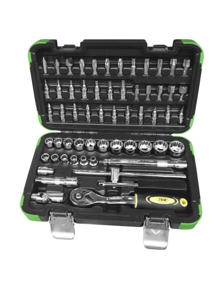 53075 Estuche De Herramientas De 3/8" De 59 Piezas Con Vasos De 12 JBM