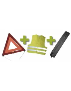 53093 Kit Emergencia Bolsa Mini negra +Triangulo+Chaleco JBM