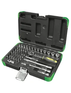 53101 Estuche De Herramientas Con 56 Piezas Con Vasos...