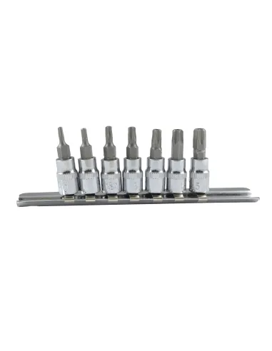 53127 Juego De 7 Puntas Torx Inviolable 1/4" JBM