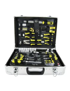 53158 Caja De Herramientas De Aluminio 108 Piezas Vasos...