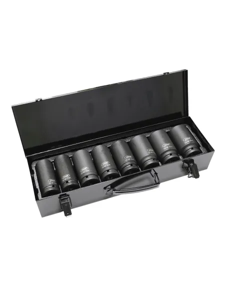 53470 Set De 8 Vasos De Impacto Largos Hex. De 3/4" JBM