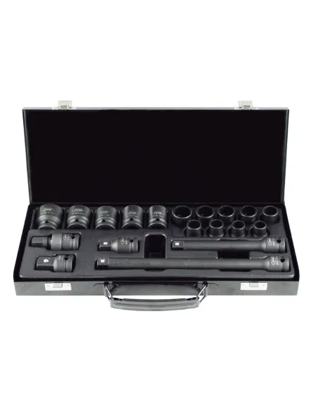 53531 Set De 19 Piezas De Impacto De 1/2" Con 14 Vasos De 12 Canto JBM