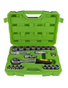 53554 Estuche De Herramientas 21 Piezas Vasos De 12...
