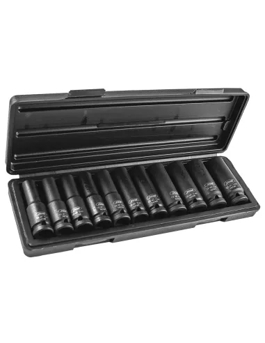 53744 Set De 11 Vasos De Impacto 12 Cantos 1/2" Largos JBM