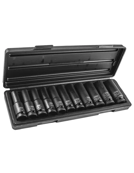 53744 Set De 11 Vasos De Impacto 12 Cantos 1/2" Largos JBM