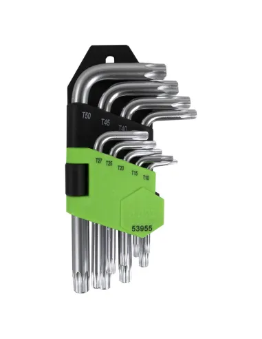 53955 Set De 9 Llaves Torx Cortas JBM