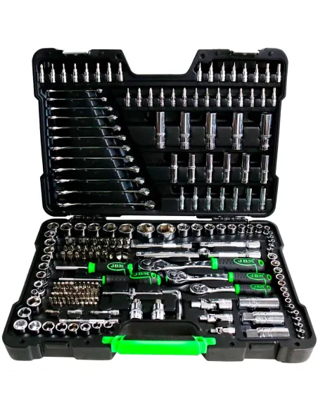 Maletín Herramientas Jbm 216 Piezas 54045 Con Vasos Hexagonales