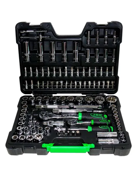 54047 Estuche De Herramientas De 113 Piezas Vasos De 12 Cantos Cro JBM